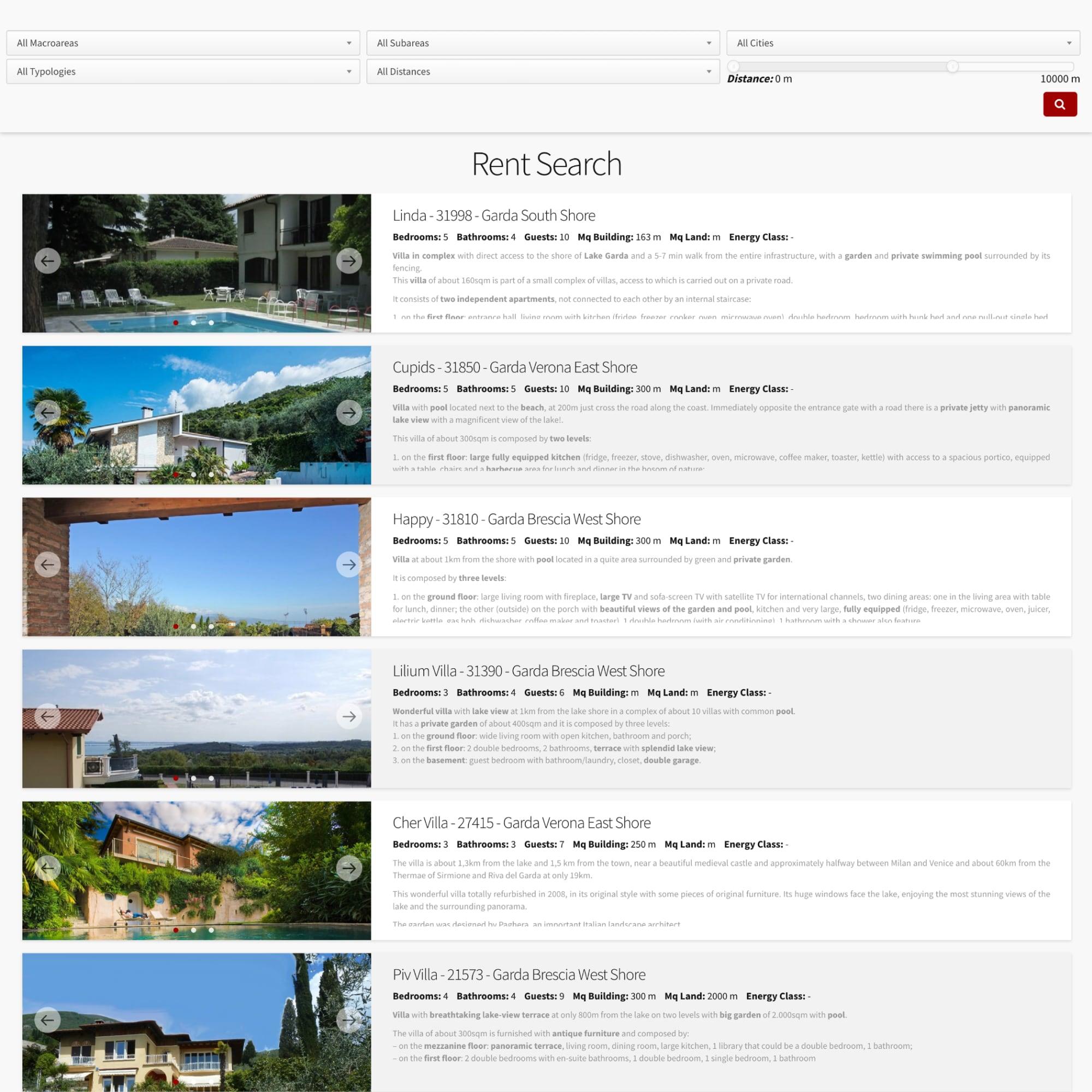 Top Villas - Search Engine
