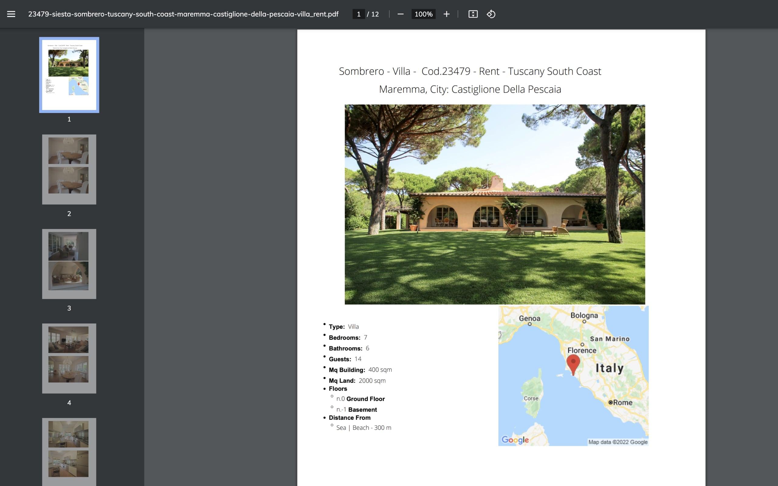 Top Villas - PDF Export