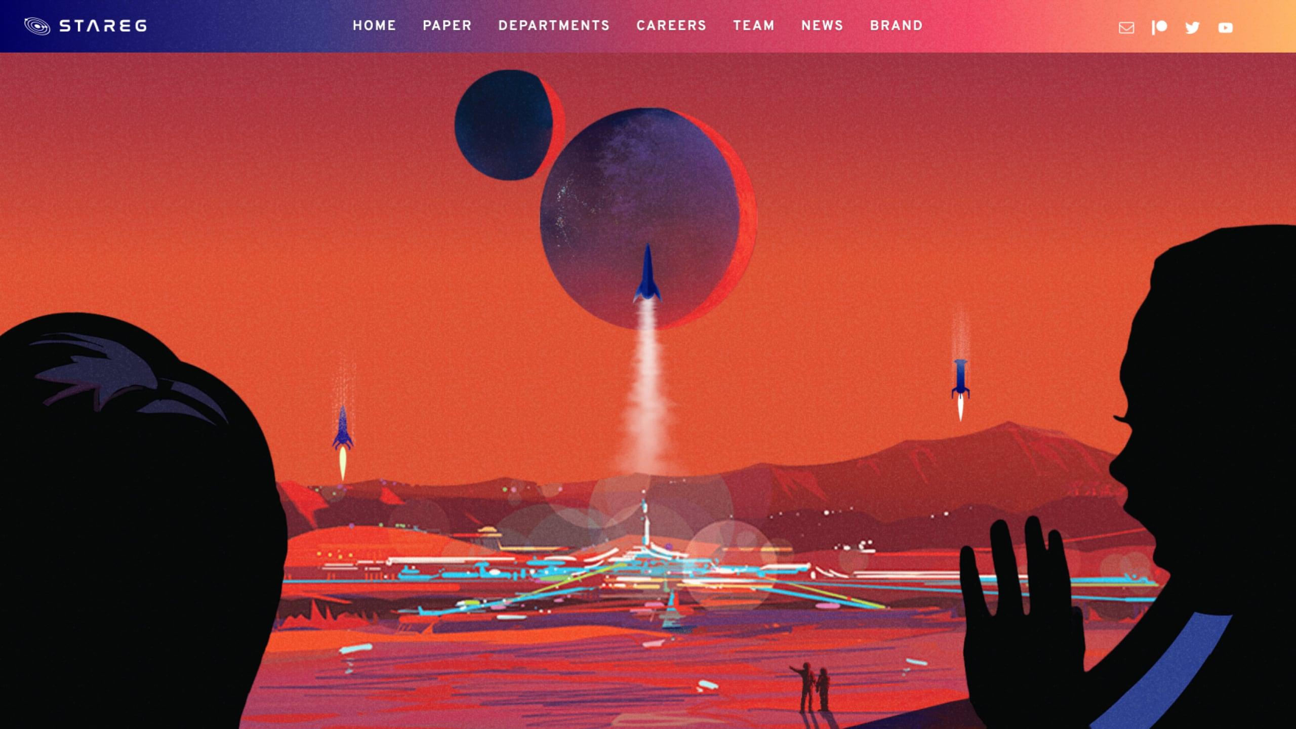 STAREG Website Parallax